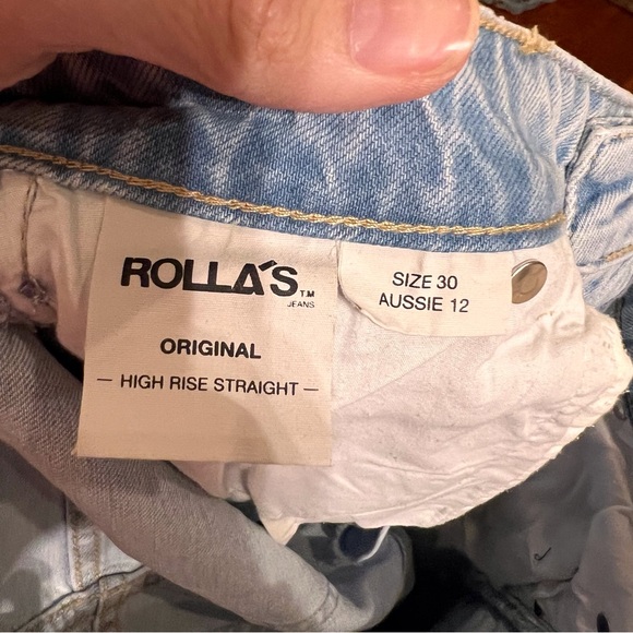 #115 ROLLA’S High Rise Original Straight Jeans - Picture 2 of 6